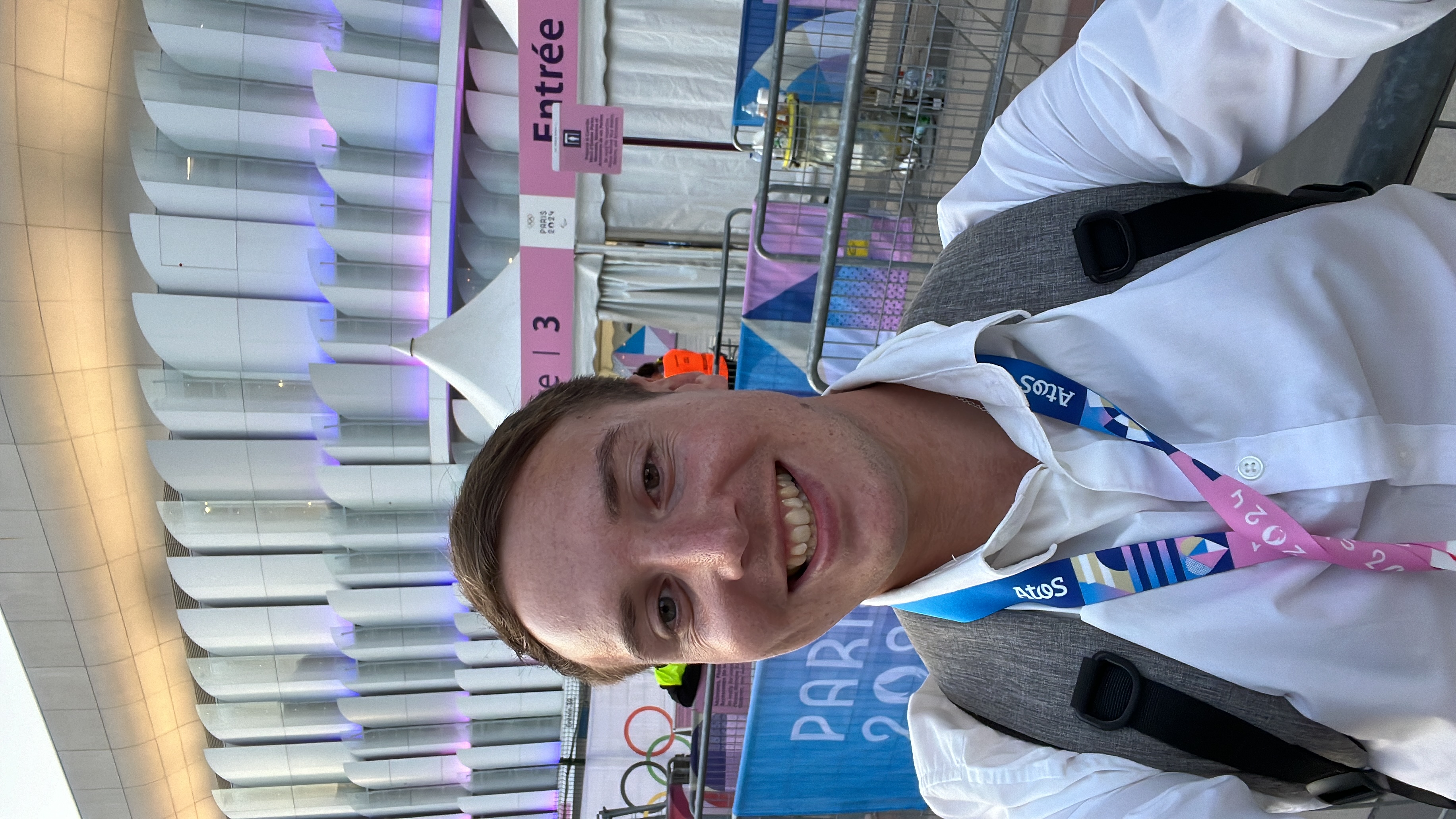 Arriving at an Olympic venue